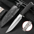 First Model Multi-functional Anti-slip Tactical Straight Knife with D2 Steel Blade