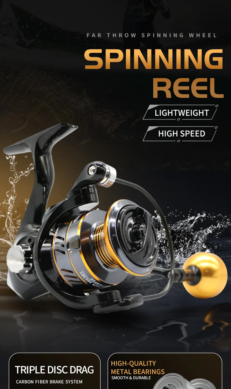 NX High Speed Metal Spinning Fishing Reel 10KG Max Drag
