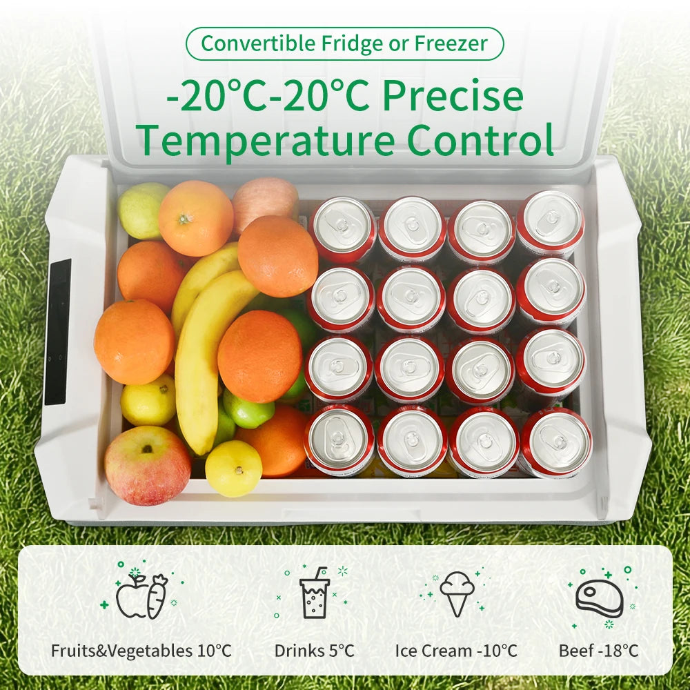 Alpicool, Car Refrigerator 12V Compressor Fridge Freezer AC Portable Cooler