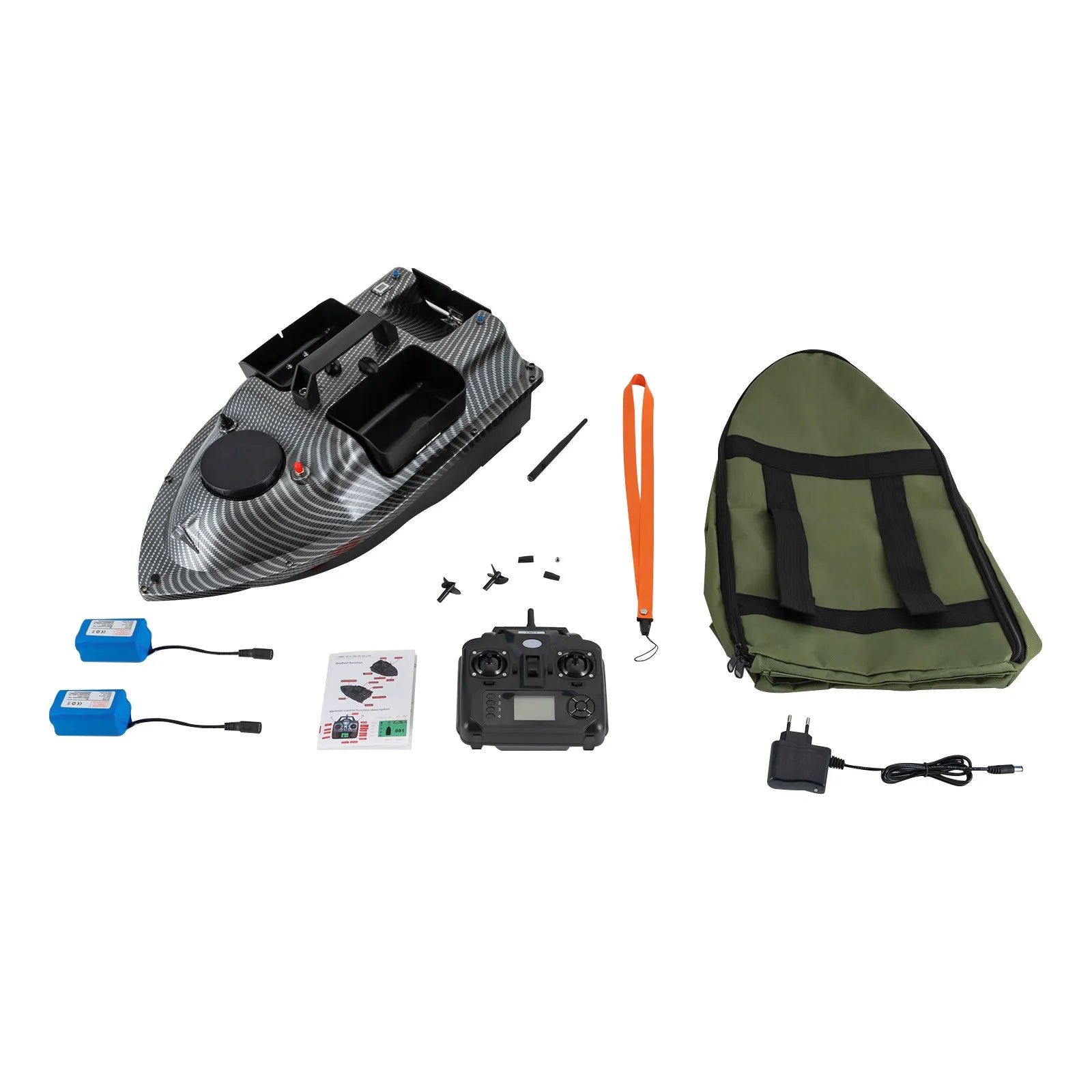 Rechargeable GPS Fishing Bait Boat with 16 Positioning Points
