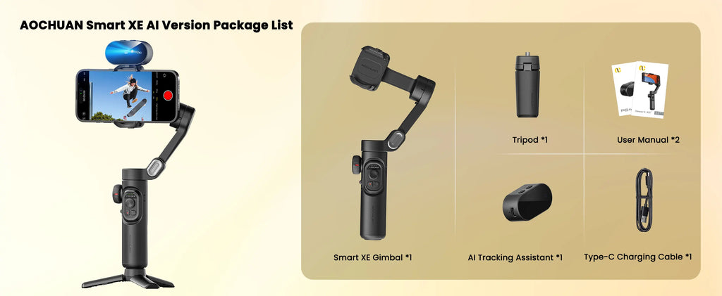 Smart  AI Version  Stabilizer for Smartphone,\ AI Tracking control with TikTok YouTube