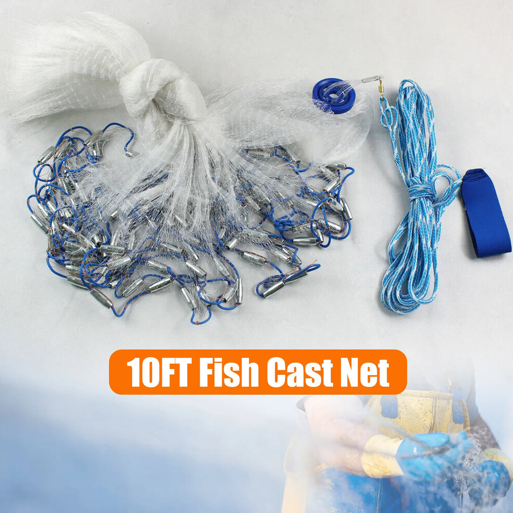 Saltwater Fishing Cast Net, Easy Throw