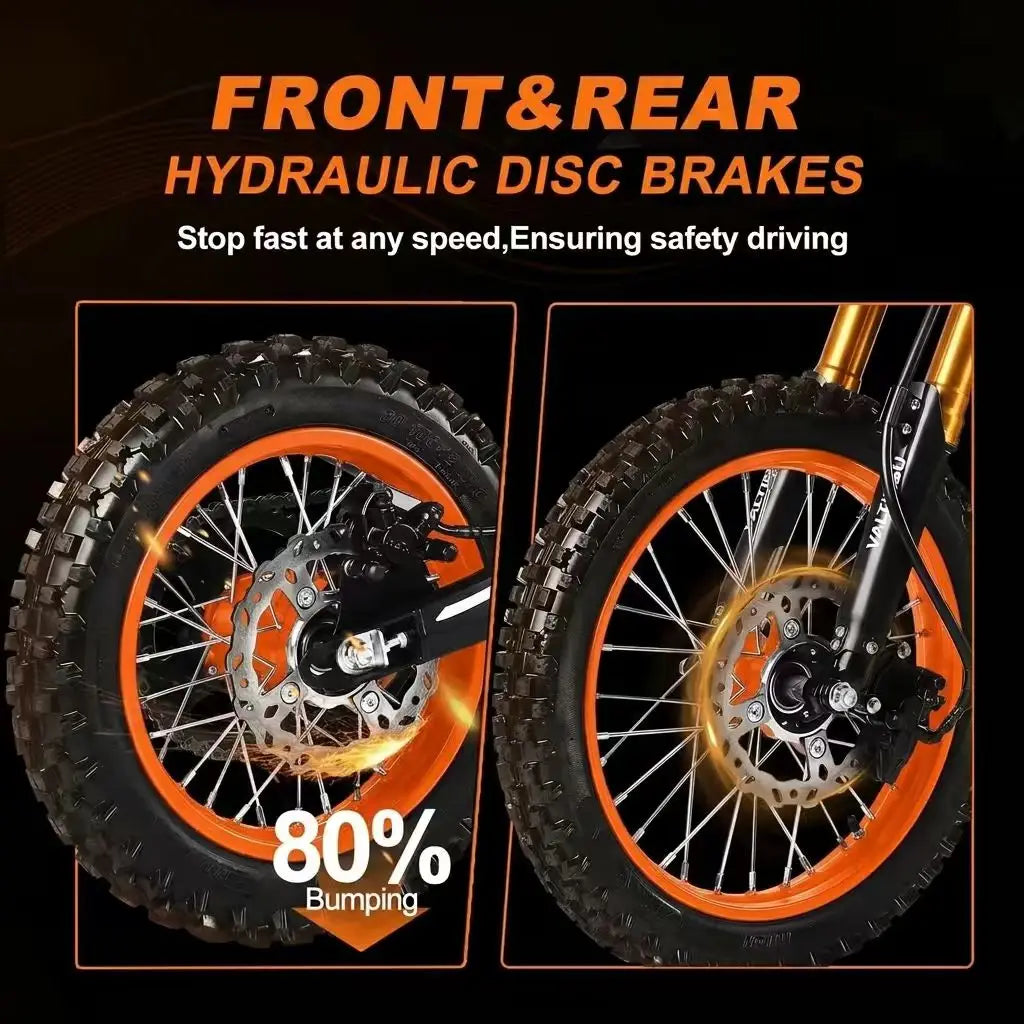 E Motorcycle   Aluminum Alloy Dirt Bike  Fat Tire Off-road New Energy