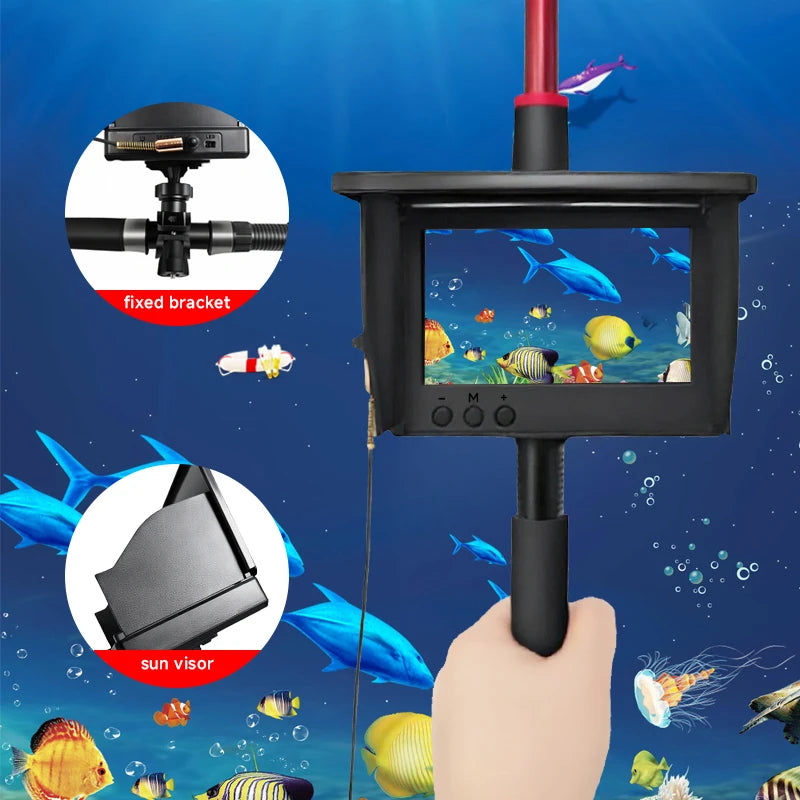 Handheld Fishing Underwater Depth Finder With Camera and Night Vision