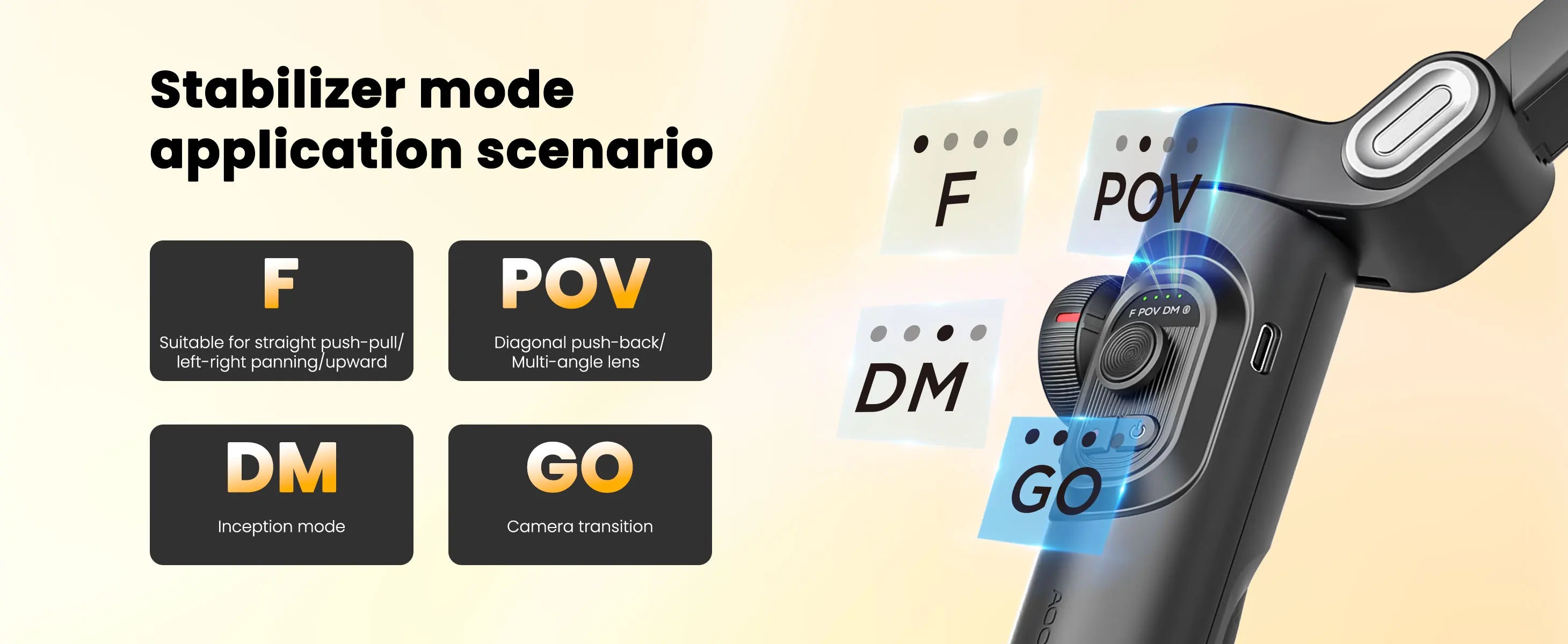 Smart  AI Version  Stabilizer for Smartphone,\ AI Tracking control with TikTok YouTube