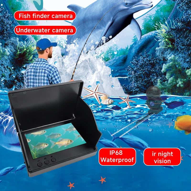 Handheld Fishing Underwater Depth Finder With Camera and Night Vision