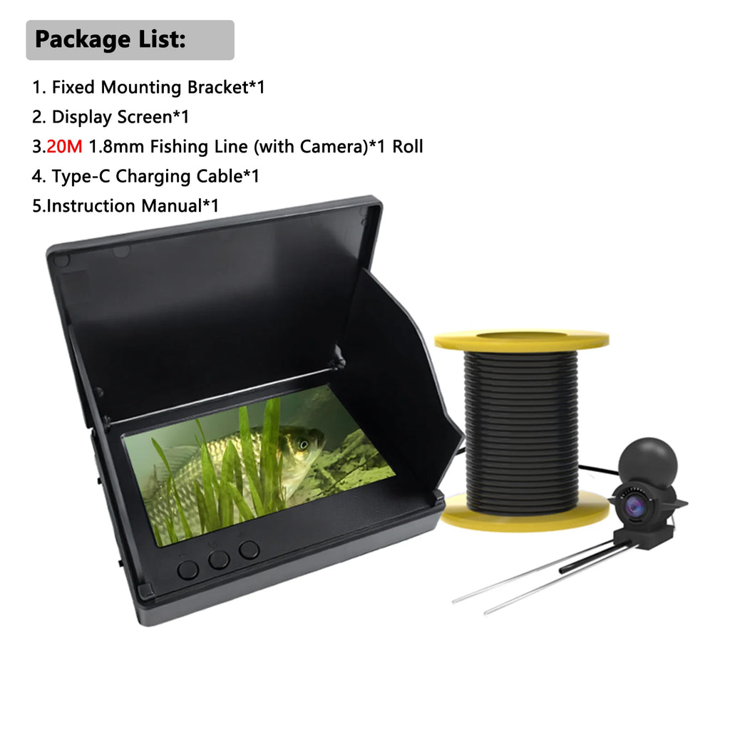 Handheld Fishing Underwater Depth Finder With Camera and Night Vision