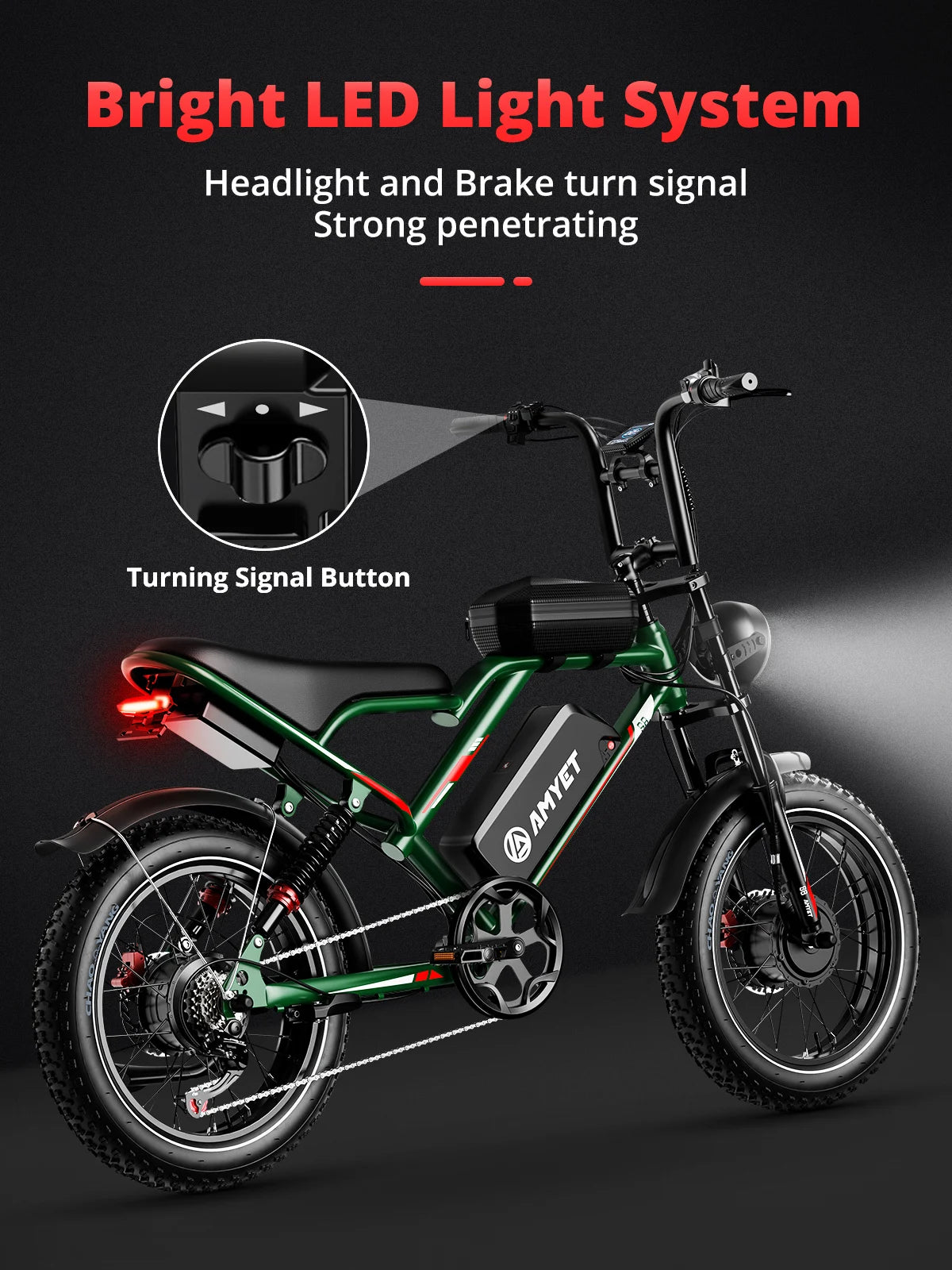 AMYET S8 Adults Electric Bike  2000W Dual Motor Bicycle