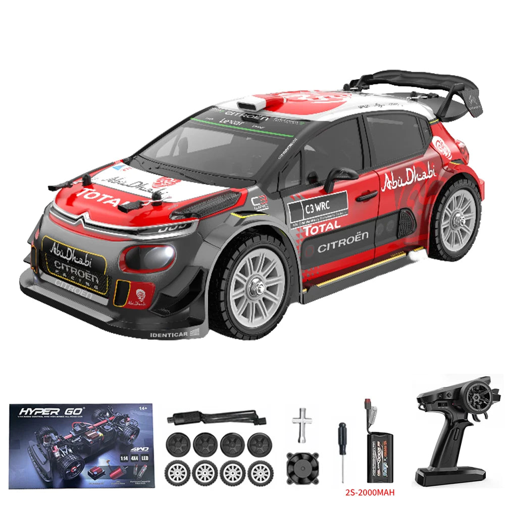 1/14 MJX 14303 Rc Drift Car 2.4G High Speed Drift Rally Truck Hyper Go Brushless RC Cars for Adults for Kids Toys