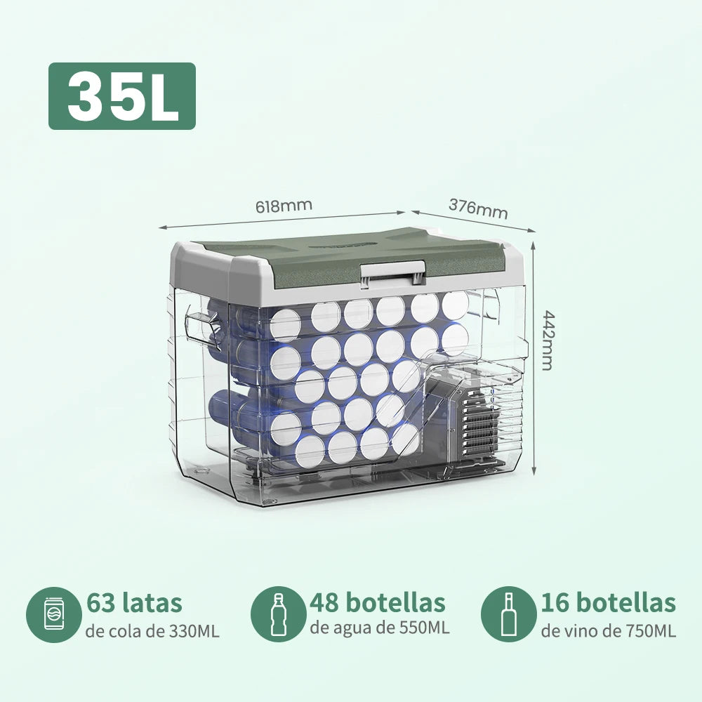 Alpicool, Car Refrigerator 12V Compressor Fridge Freezer AC Portable Cooler