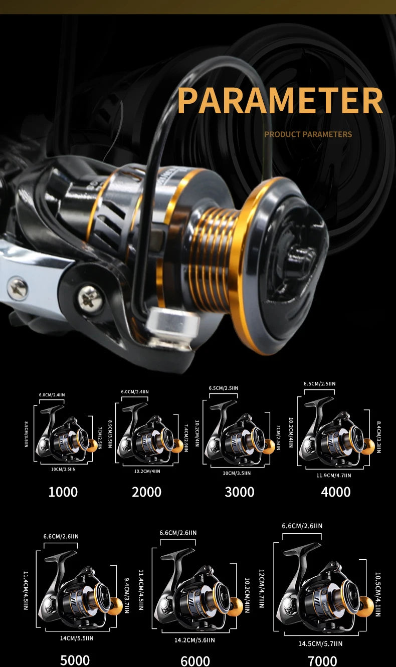 NX High Speed Metal Spinning Fishing Reel 10KG Max Drag