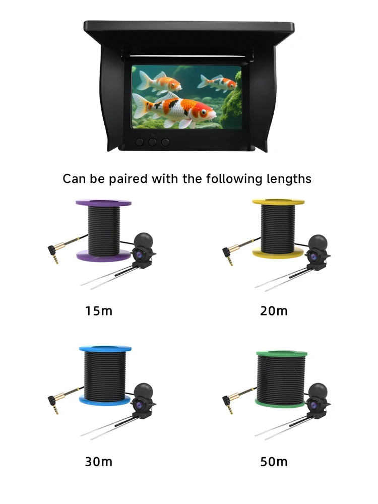 Handheld Fishing Underwater Depth Finder With Camera and Night Vision