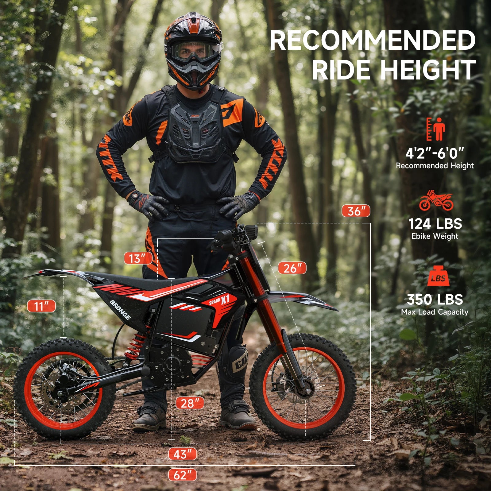 Electric Dirt Bike 4500W Peak Motorcycle 60V