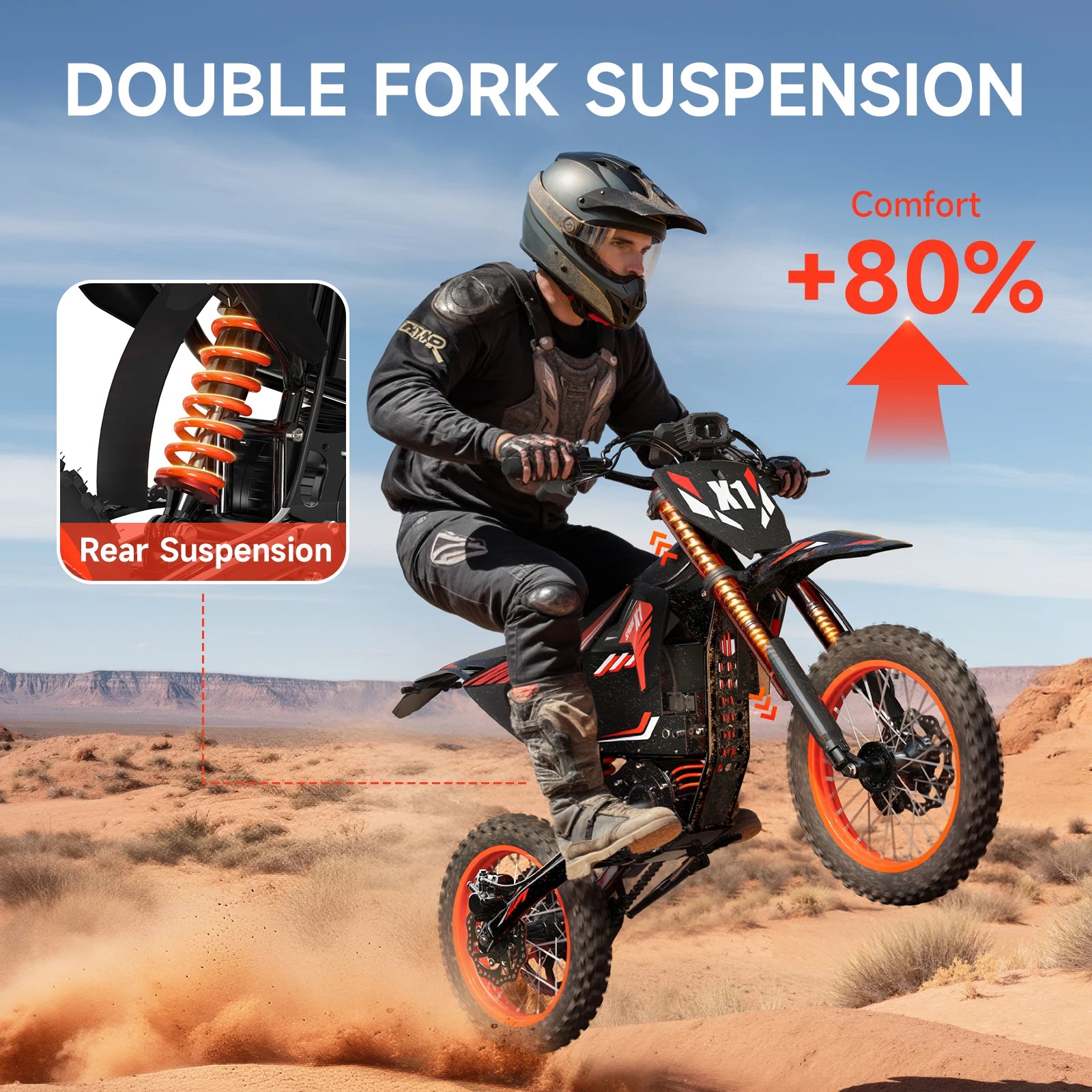 Electric Dirt Bike 4500W Peak Motorcycle 60V