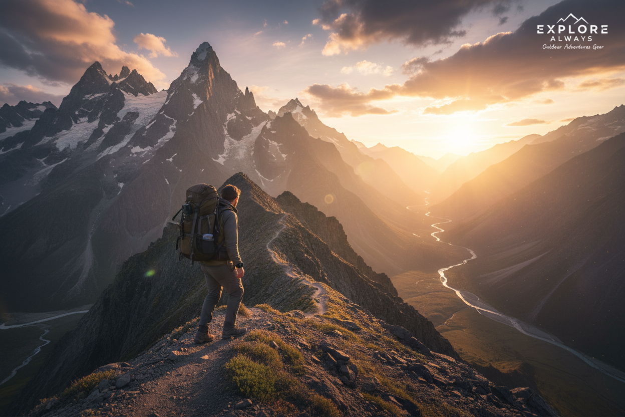Adventure with subtle tech hero
